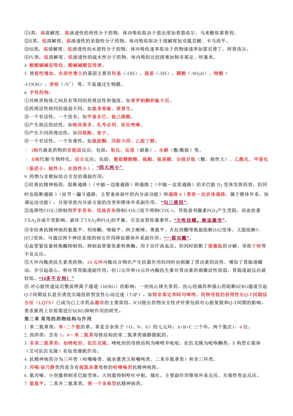 考前急救！2022年《药学专业知识一》考前十页纸.pdf_第2页