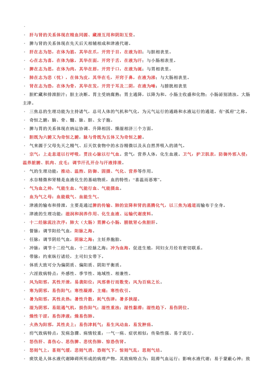 考前急救！2022年《中药学综合知识与技能》考前十页纸.pdf_第3页