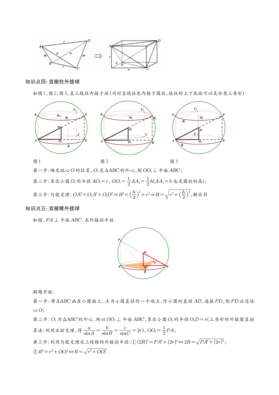 玩转外接球、内切球、棱切球  学生版.pdf_第2页