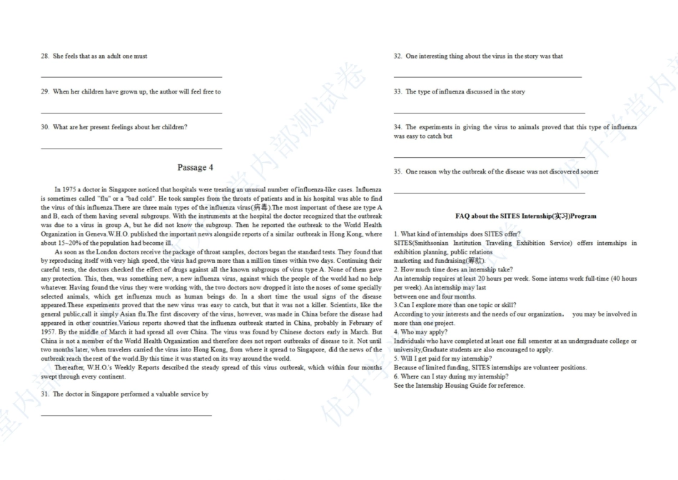 优升学堂英语新题型模拟卷A(1).pdf_第3页