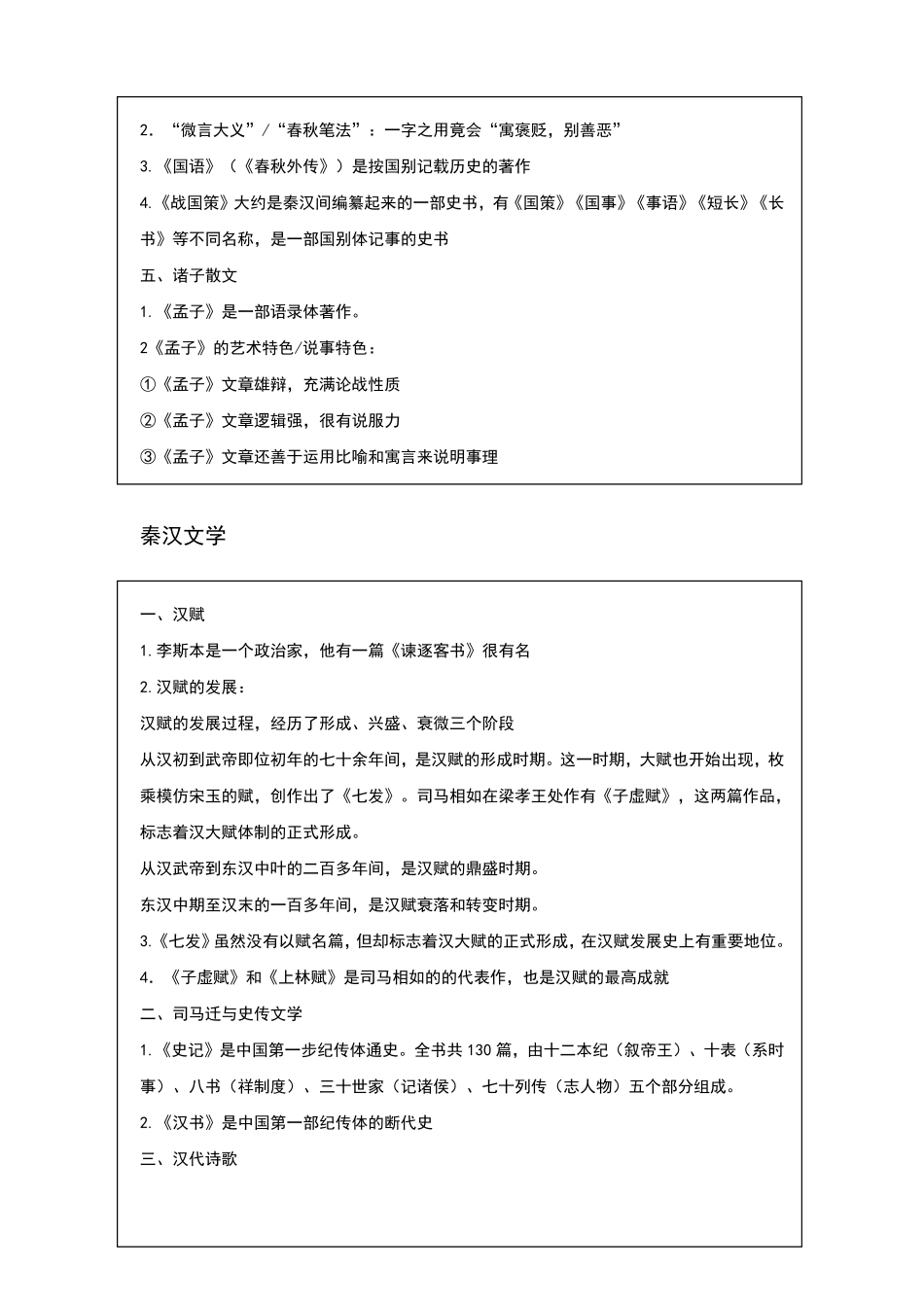 中国古代文学知识点整理+.pdf_第2页