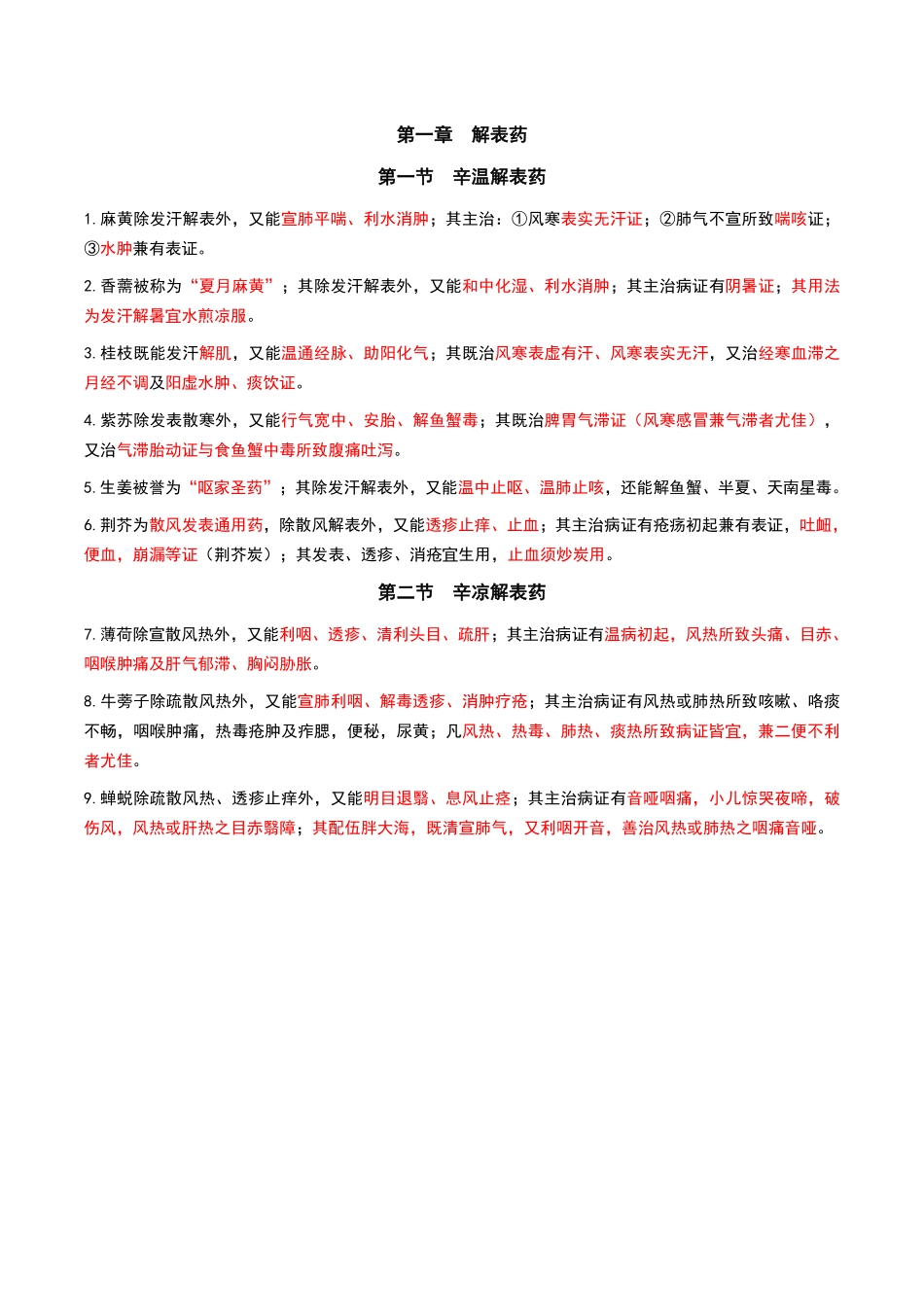 中药学专业知识（二）-黄金考点汇总.pdf_第1页