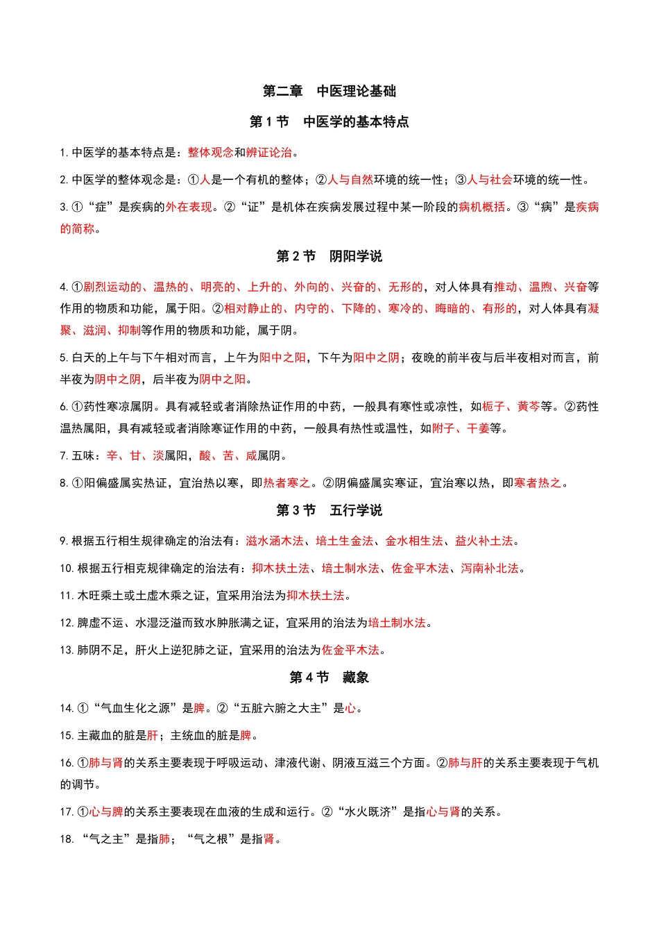 中药学综合知识与技能-黄金考点汇总.pdf_第2页