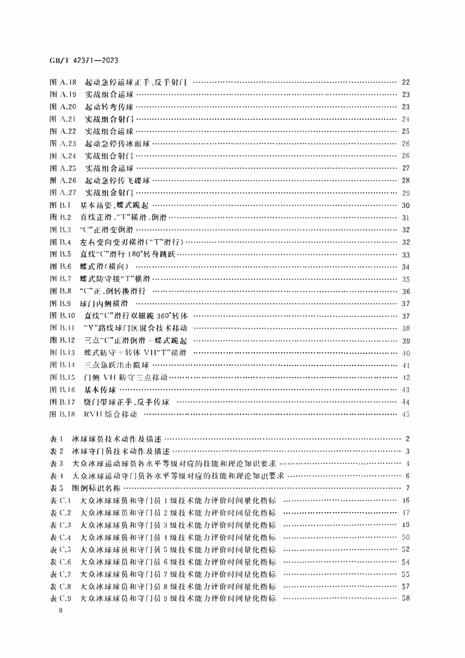 GBT 42371-2023 大众冰球运动水平等级评价规范.pdf_第3页