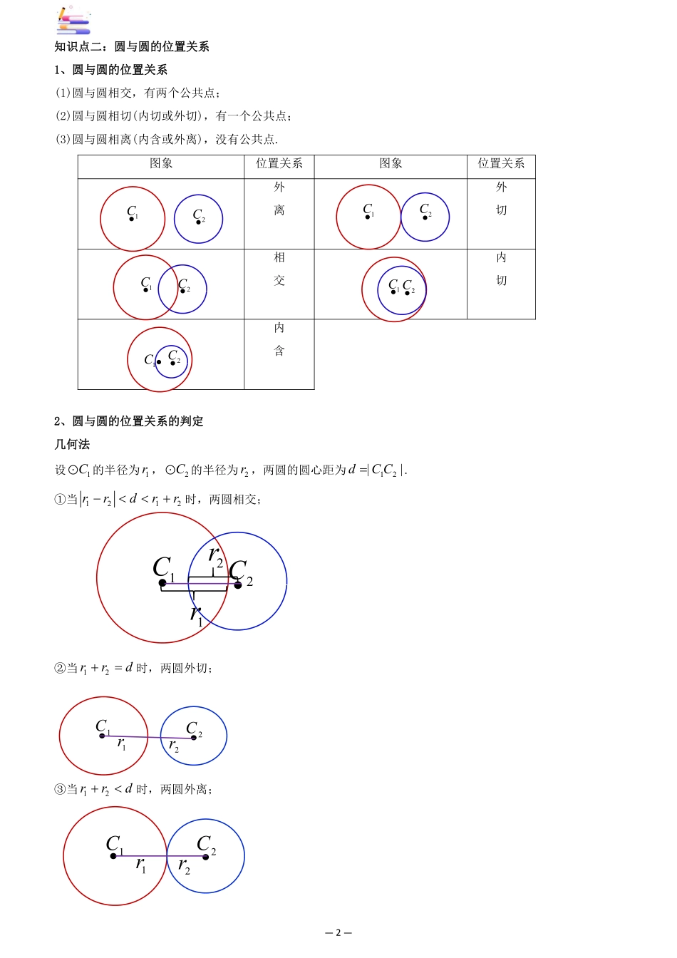 2024版零基础一轮复习数学讲义-第04讲 直线与圆、圆与圆的位置关系((原卷)).pdf_第2页