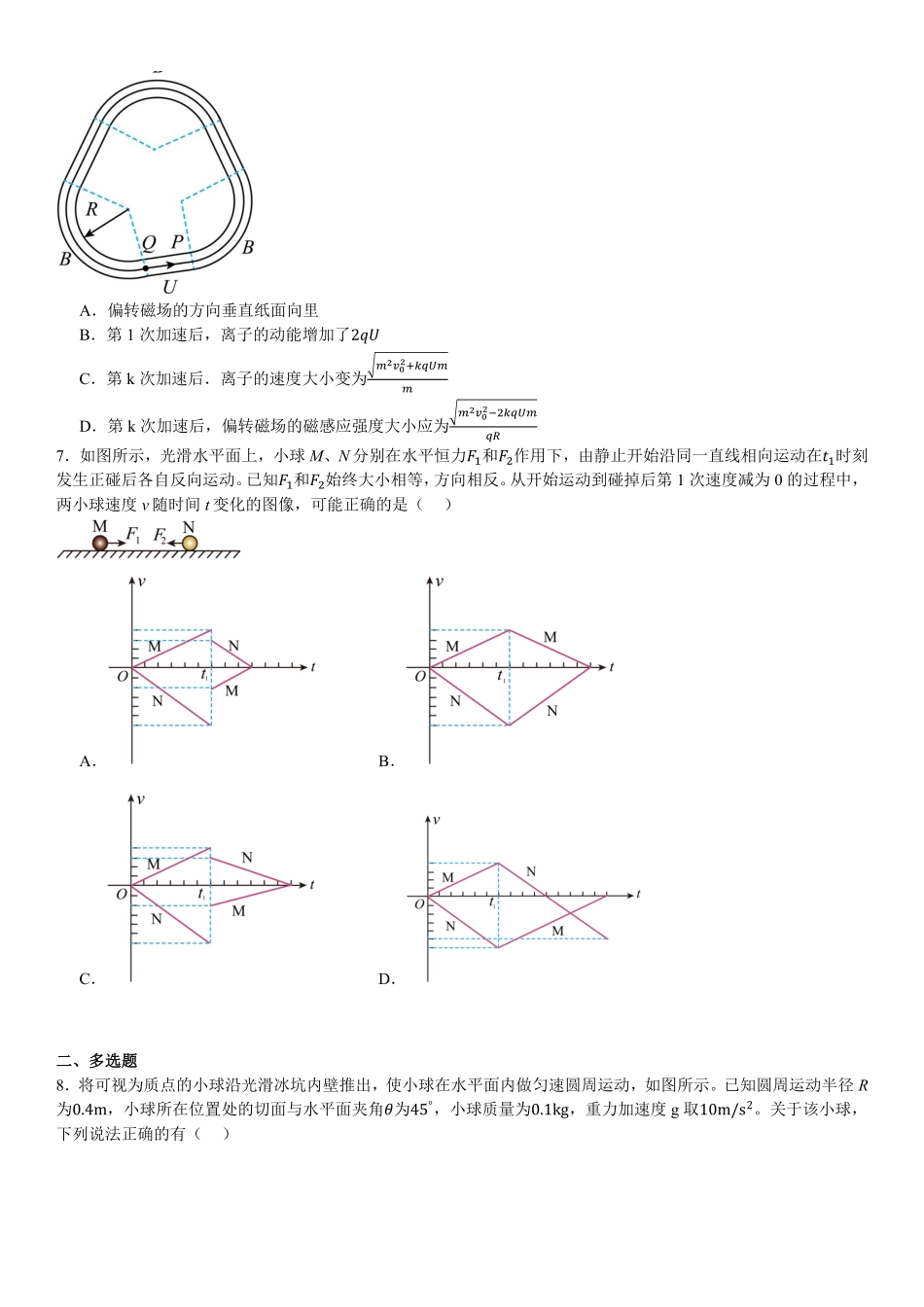 2025年高考广东物理真题（原卷版）.pdf_第2页