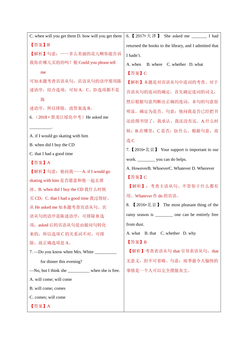 初升高英语衔接教材讲义系列专题3.12 名词性从句（讲义）.doc_第3页