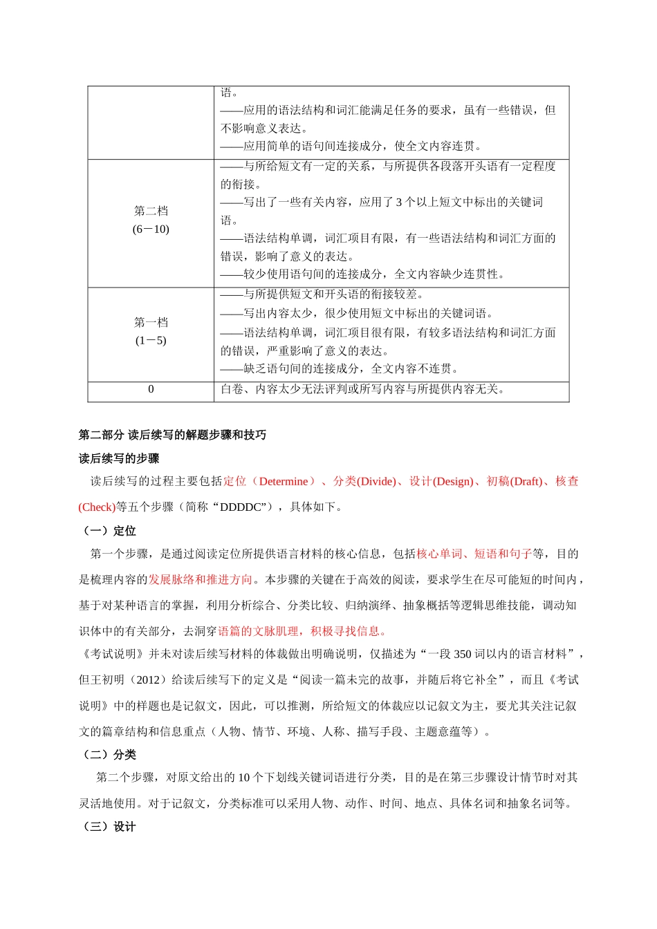 初升高英语衔接教材讲义系列专题4.7.1 读后续写题型解读和技巧点拨（讲义）.doc_第3页