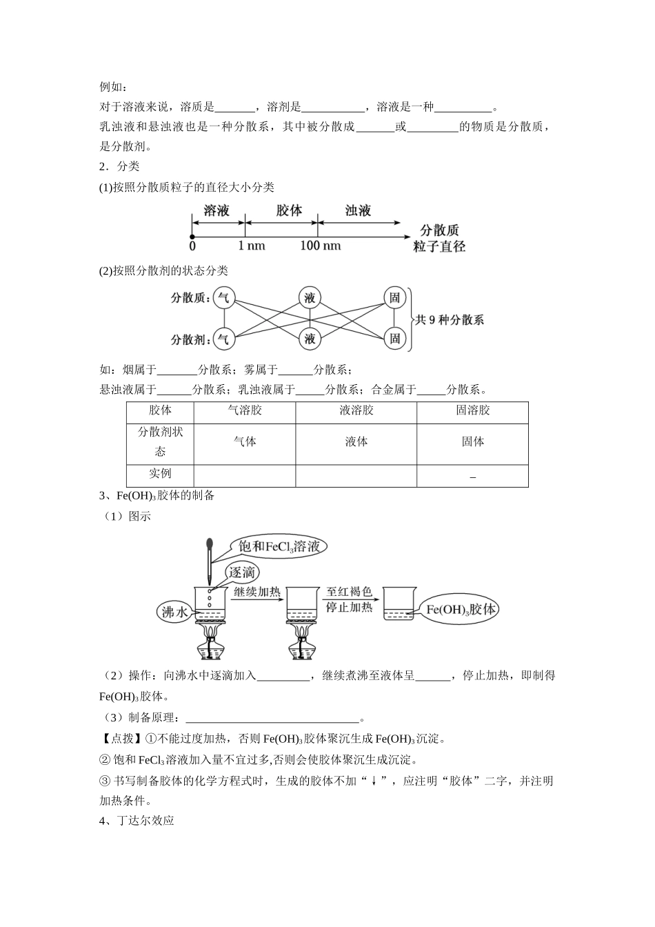 第01讲 物质的分类及转化-【暑假衔接】新高一化学暑假精品课（人教版）（学生版）.docx_第3页