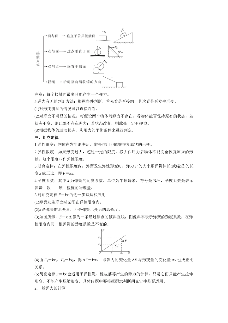 第11讲 重力与弹力（学生版）-初升高物理暑假衔接（人教版）.docx_第2页