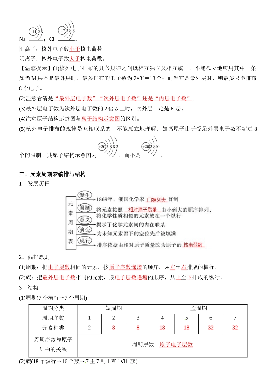 第16讲 原子结构和元素周期表-【教师版】新高一化学暑假衔接（人教版）.docx_第3页