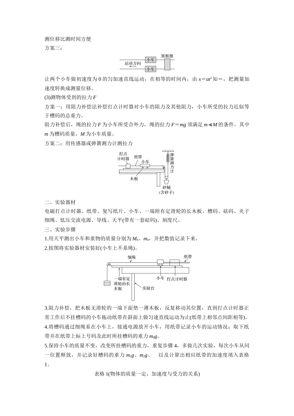 第17讲 实验：探究加速度与力、质量的关系（学生版）-初升高物理暑假衔接（人教版）.docx_第2页