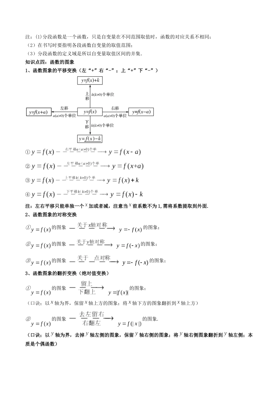 新高一暑假学习提升计划-数学-预备知识10 函数的表示法 （原卷版）.docx_第2页