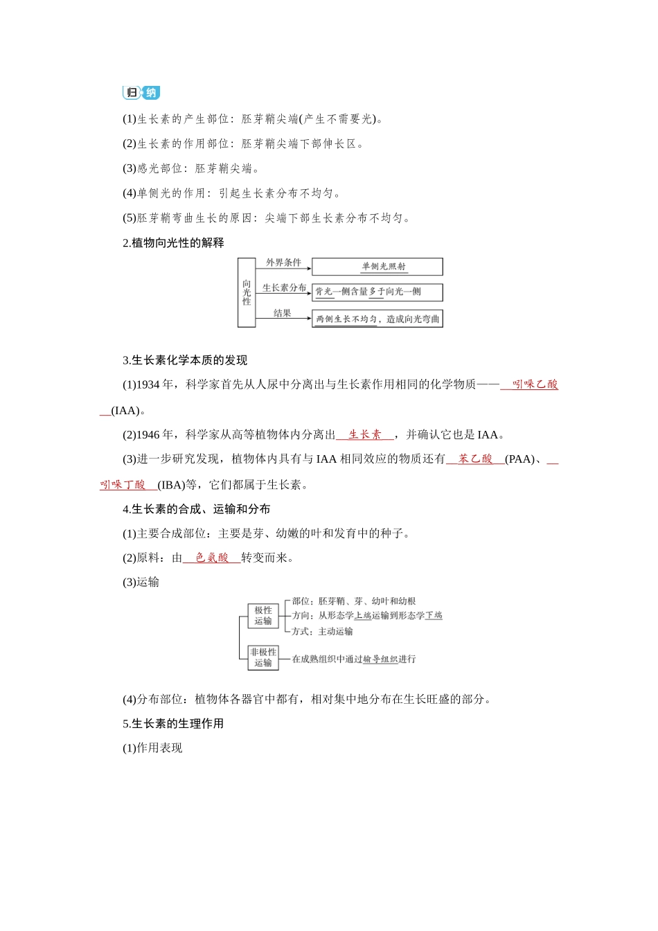 学海导航2026届高考一轮总复习生物学专题8 第6讲　植物生命活动的调节.docx_第3页