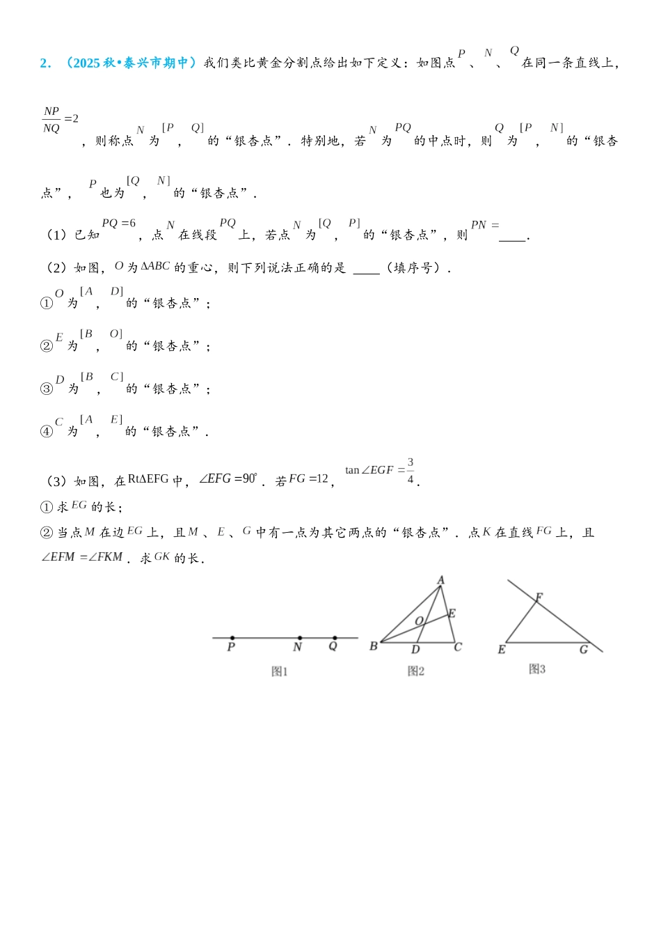 2026年中考数学压轴题专项练习-三角形中的新定义问题（学生版+名师详解版）.docx_第2页