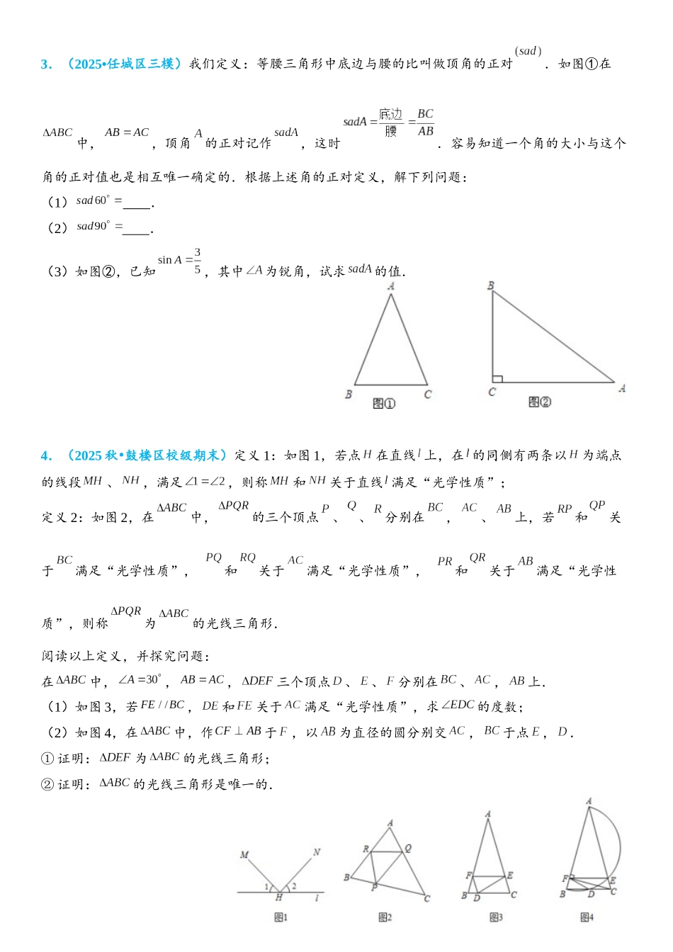 2026年中考数学压轴题专项练习-三角形中的新定义问题（学生版+名师详解版）.docx_第3页