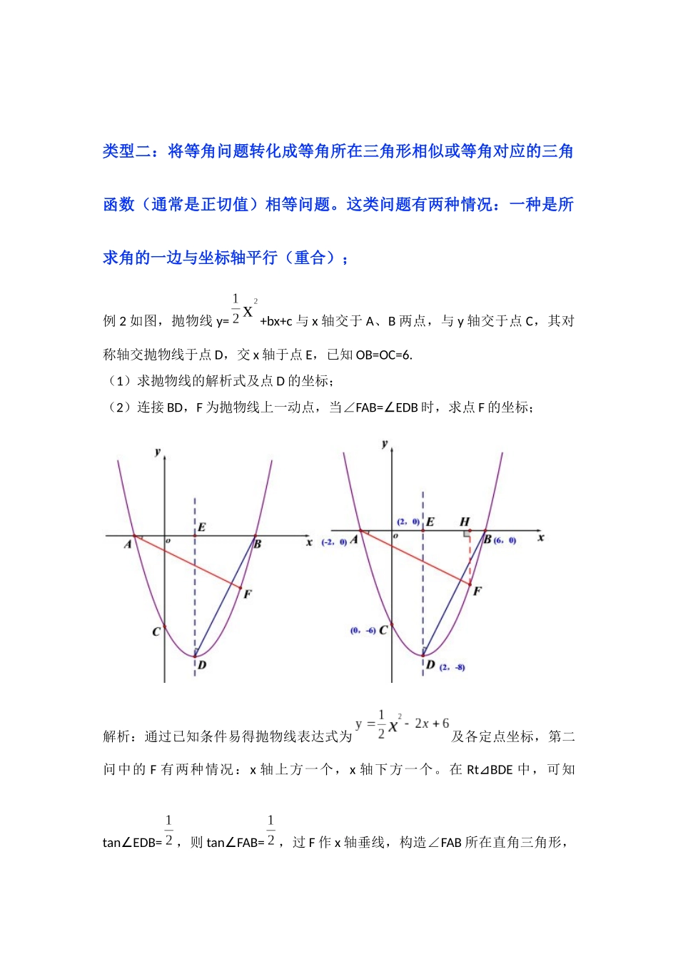 2026中考数学《重难点解读+专项训练》专题04 二次函数与角度有关的问题（学生版+名师详解版）.docx_第2页