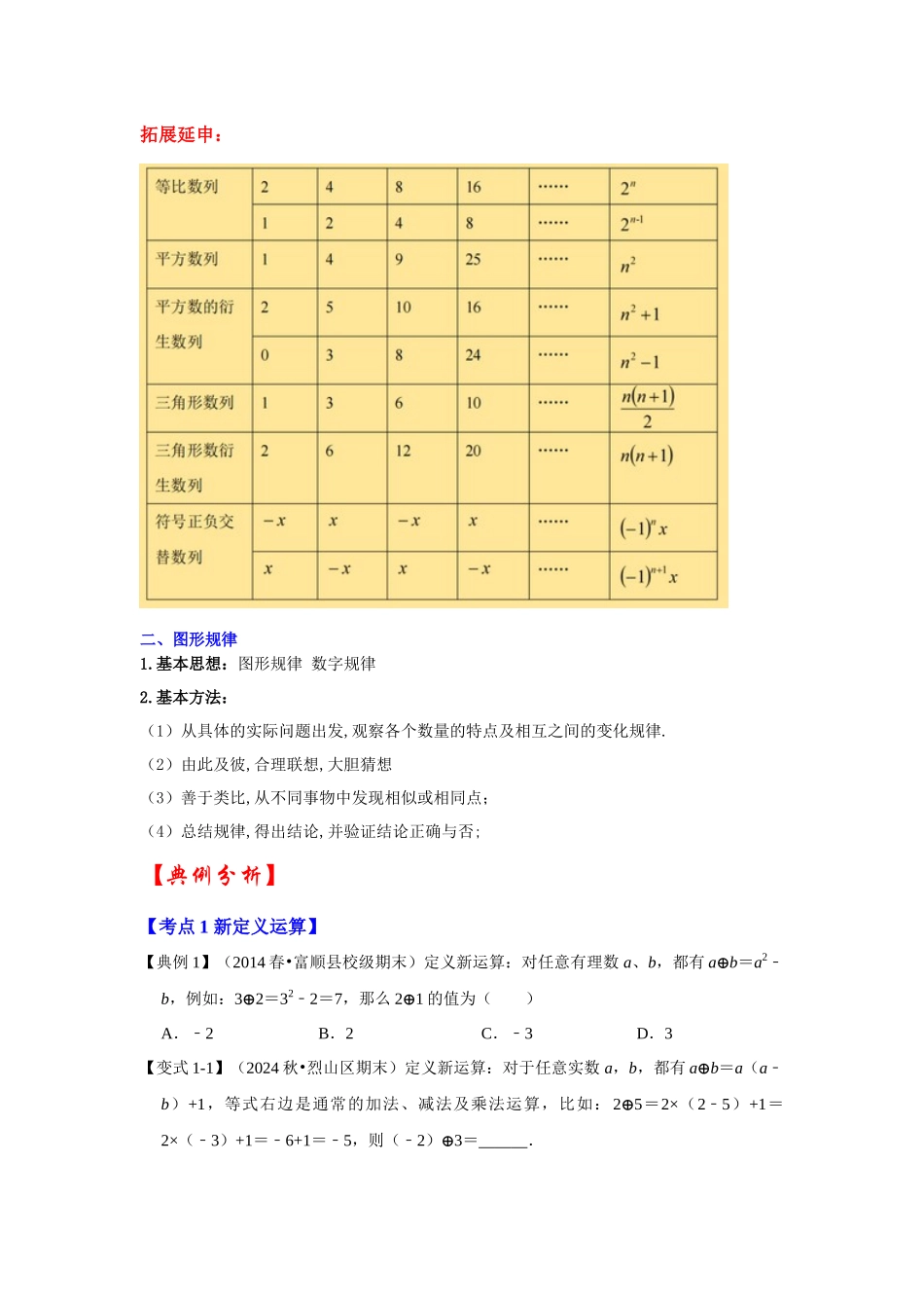 人教七年级数学上册专题训练2.4定义新运算及规律（知识解读+能力提升+专项训练）.docx_第2页