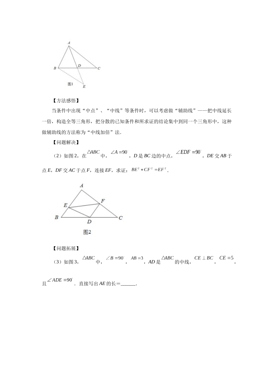 【25年秋季】新人教版八年级数学上册专项讲练专题12.34 作辅助线证明三角形全等-倍长中线（培优篇）（名师详细解析）.docx_第3页