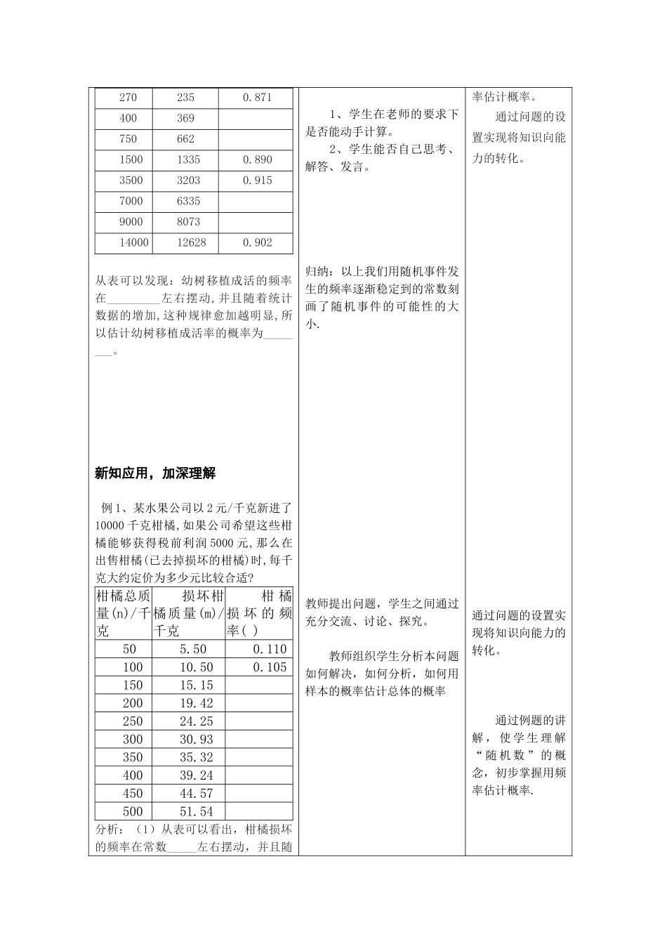 2025-2026学年人教版九年级数学上册25.3  用频率估计概率2 名师教案.doc_第3页