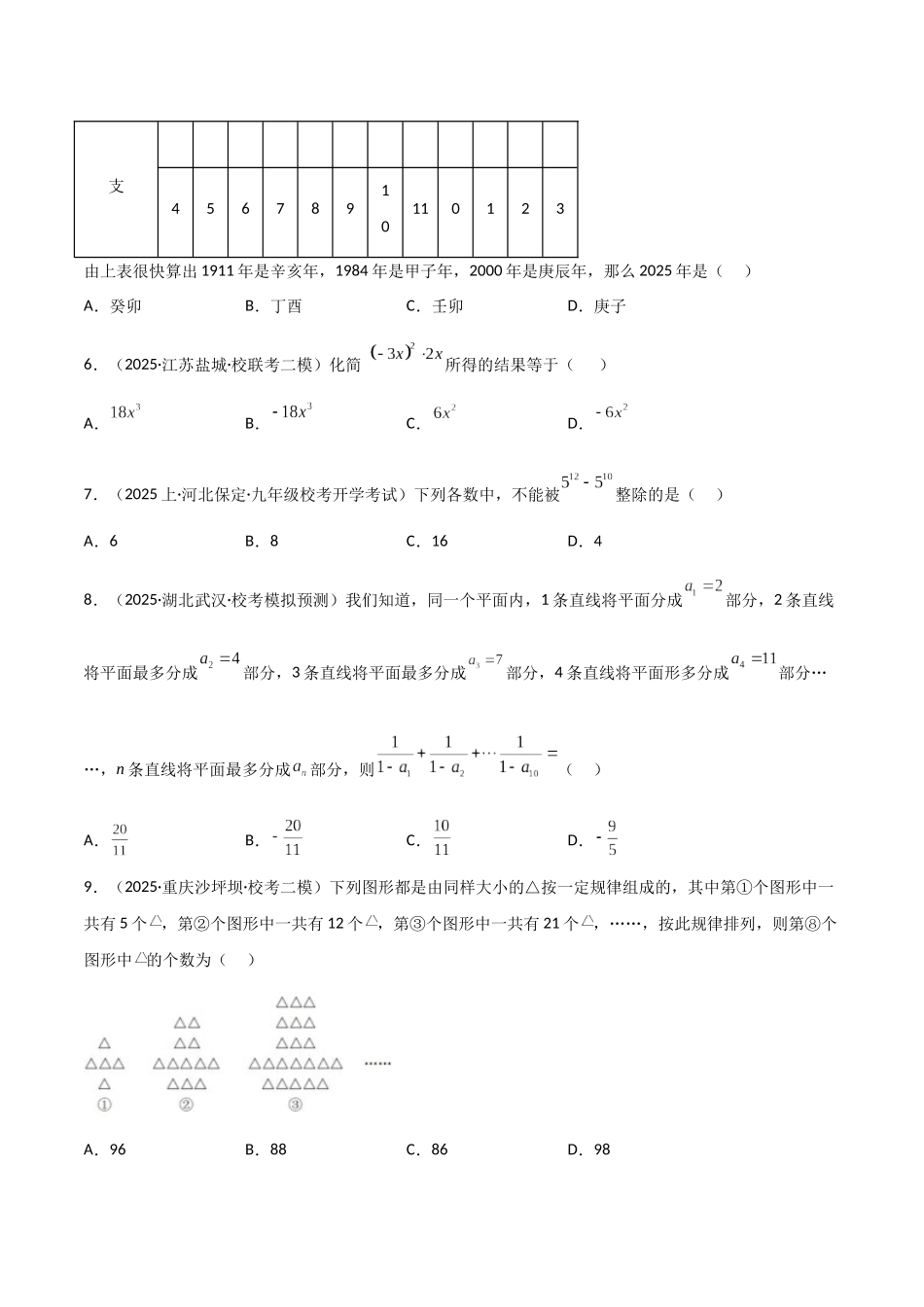 【2026中考】数学核心考点精讲精炼-考点02整式与因式分解（学生版+名师详解版）.docx_第2页