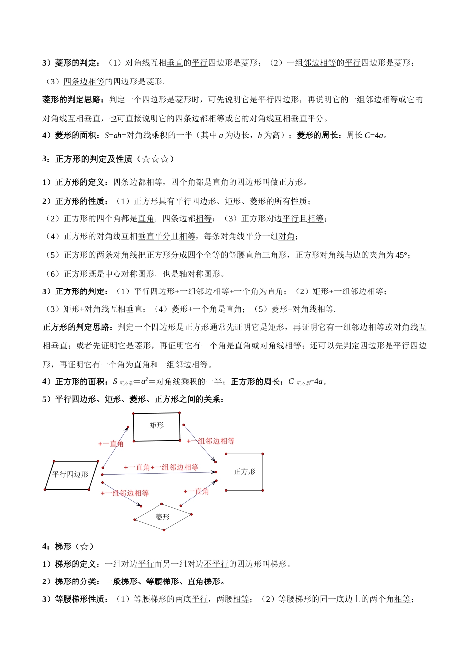 2026中考数学核心考点精讲精炼-考点18特殊的平行四边形（学生版+名师详解版）.docx_第2页