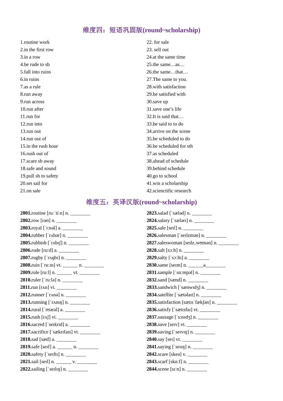 第57天 round~scholarship（词形转换+单句填空+熟词新意+China Daily原创语填）-2024年高考英语3500词汇一遍过（原卷版）.docx_第3页