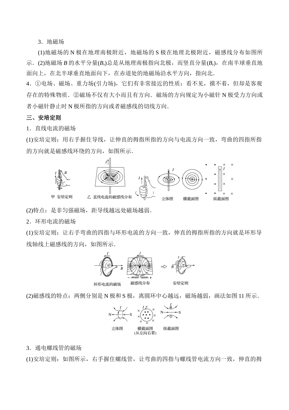 高考物理考前三个月速记清单-（11）磁场.docx_第2页