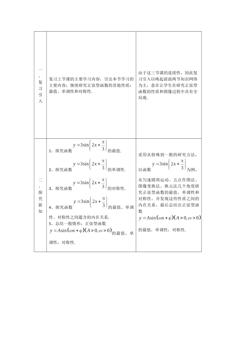 高一数学B版必修第3册（空中课堂）-0518高一数学(人教B版)-正弦型函数的性质与图像(第三课时)-1教案.docx_第2页