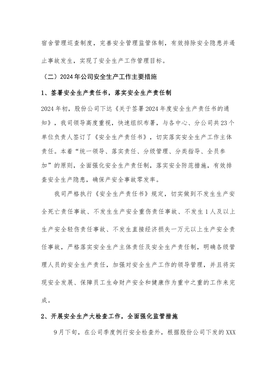 2024年度安全生产年度工作总结和2025年安全生产工作计划.docx_第2页