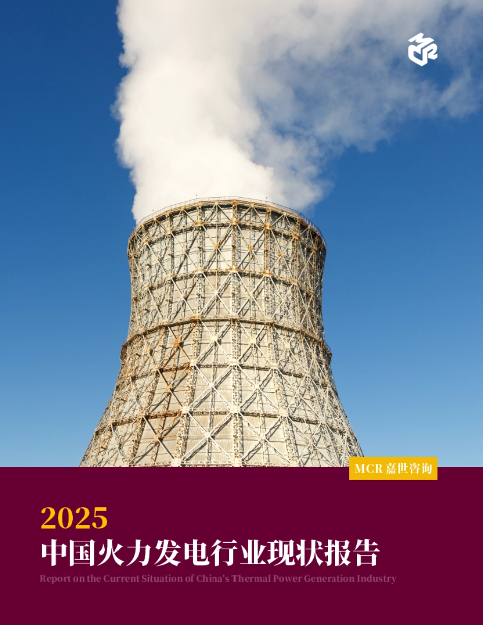 2025年中国火力发电行业现状报告.pdf_第1页
