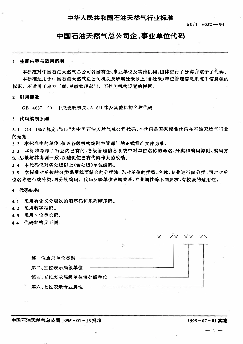 SYT 6032-94 中国石油天然气总公司企、事业单位代码.pdf_第3页
