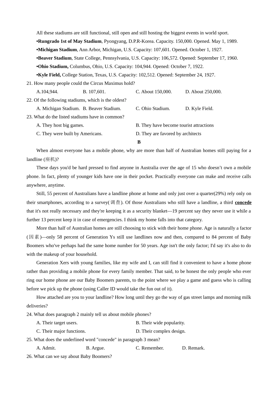 2021全国乙卷英语真题及答案.docx_第3页