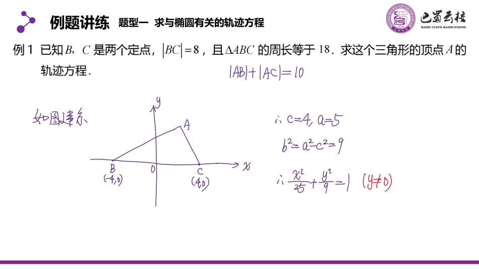 2025届巴蜀数学高二-3.1.2  椭圆及其标准方程2教师版.pdf_第3页