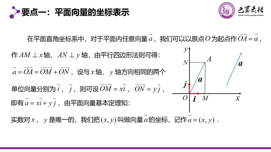 2025届巴蜀数学高一-6.3.2  平面向量的坐标运算教师版.pdf_第2页