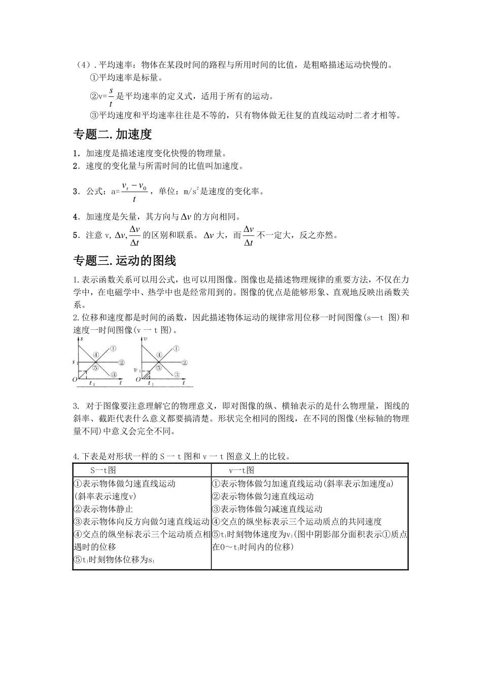 高中物理必修1知识清单.pdf_第3页