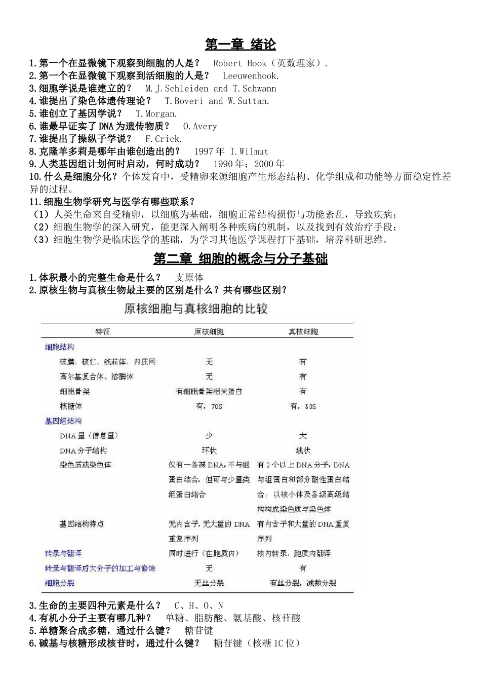 医学科目：细胞生物学提纲（中山医）.doc_第1页