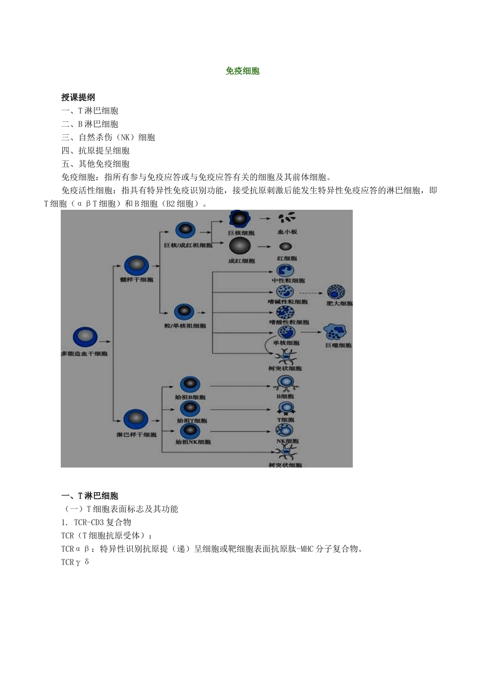 医学科目：医学免疫学讲义0401.doc_第1页