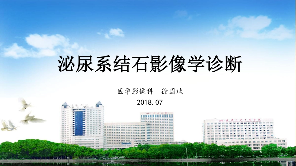 医学学科：(6.1.1)--泌尿系统结石影像学诊断.pdf_第1页
