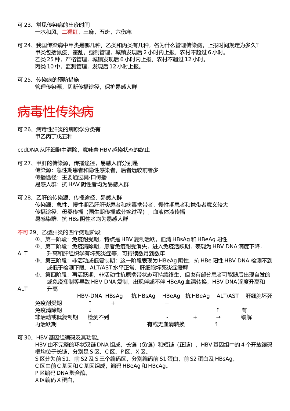 医学学科：【10级】传染病学整理(可不可).docx_第3页