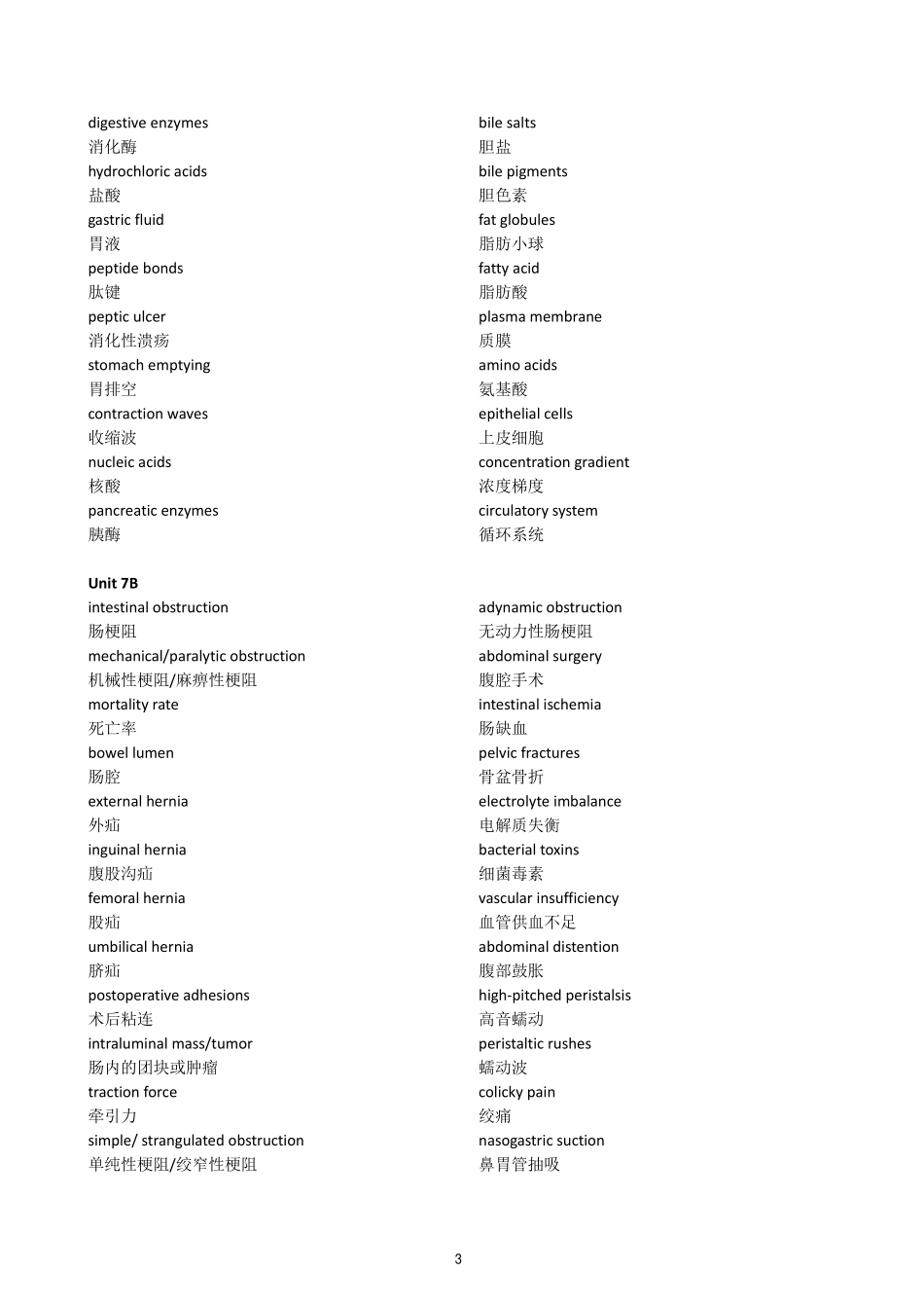医学学科：【16五临林炜钧】下学期词组(后附词根词缀).pdf_第3页