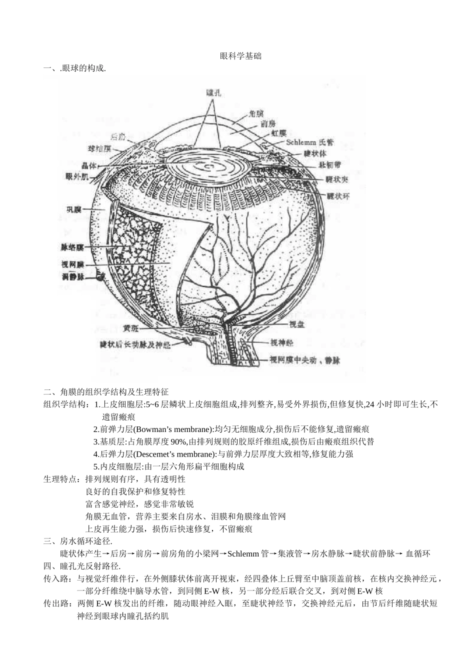 医学学科：眼科学重点总结人卫第七版(详细版).doc_第1页