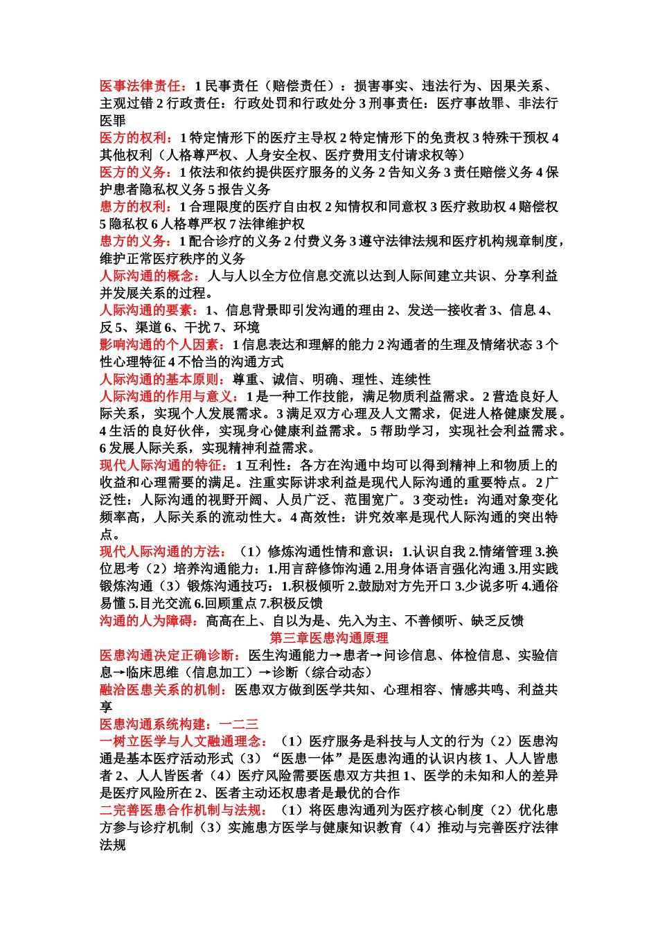 医学学科：医患知识点整理.doc_第2页