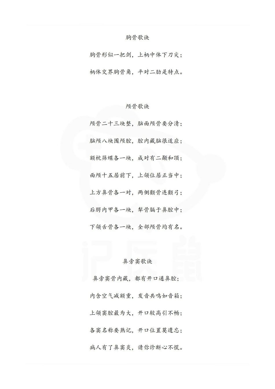 医学学科：解剖学--记忆歌诀.pdf_第2页