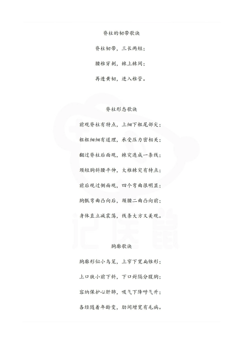 医学学科：解剖学--记忆歌诀.pdf_第3页