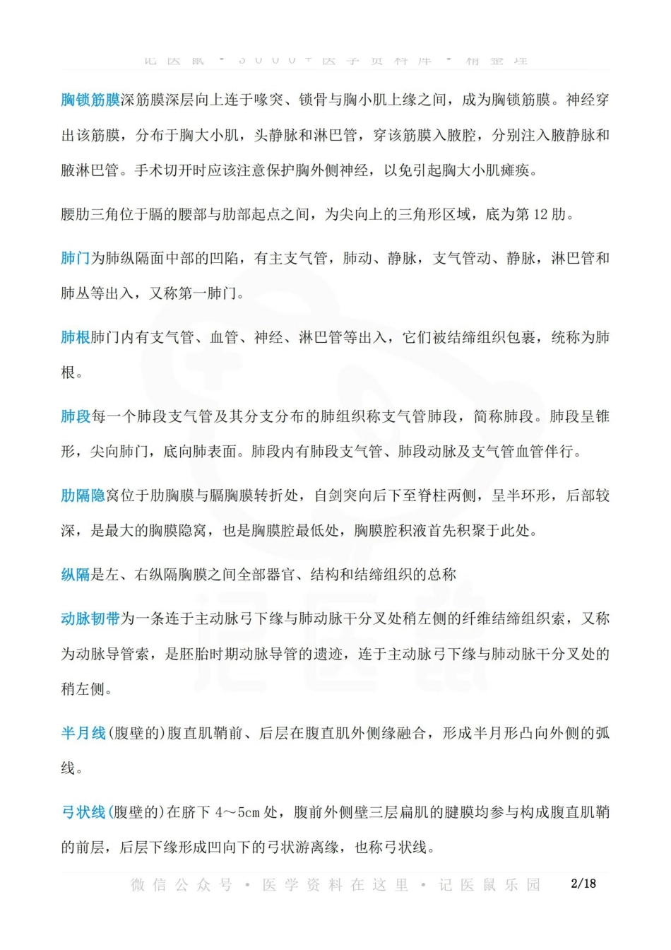 医学学科：局部解剖学 重要名解 + 简答.pdf_第2页