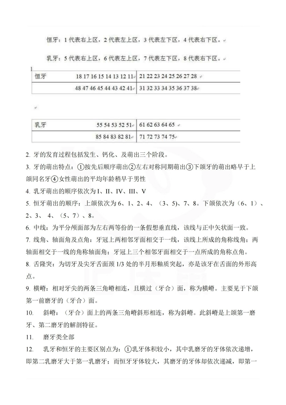 医学学科：口腔解剖生理学—整理笔记.pdf_第2页