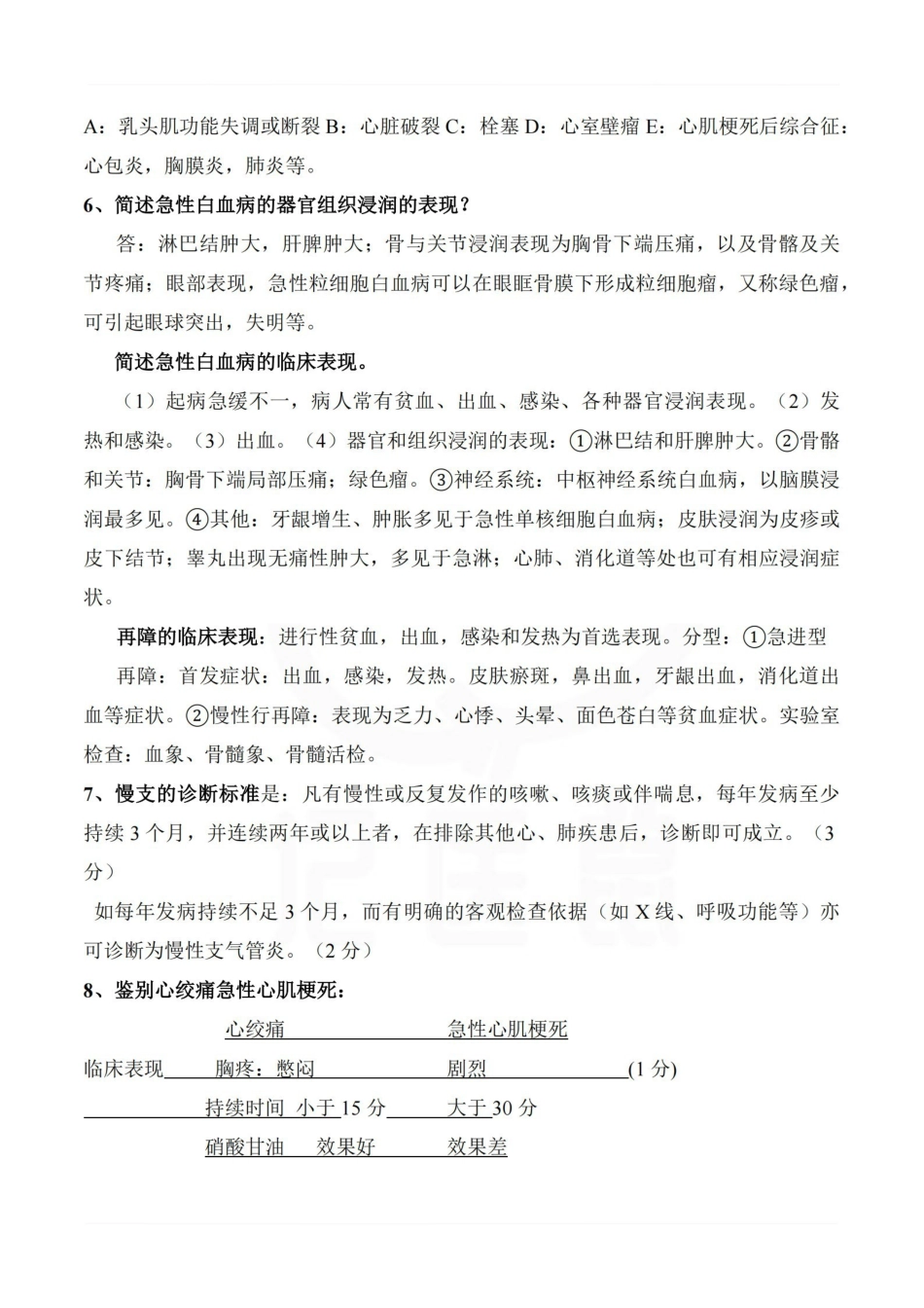 医学学科：内科学—简答题B.pdf_第3页