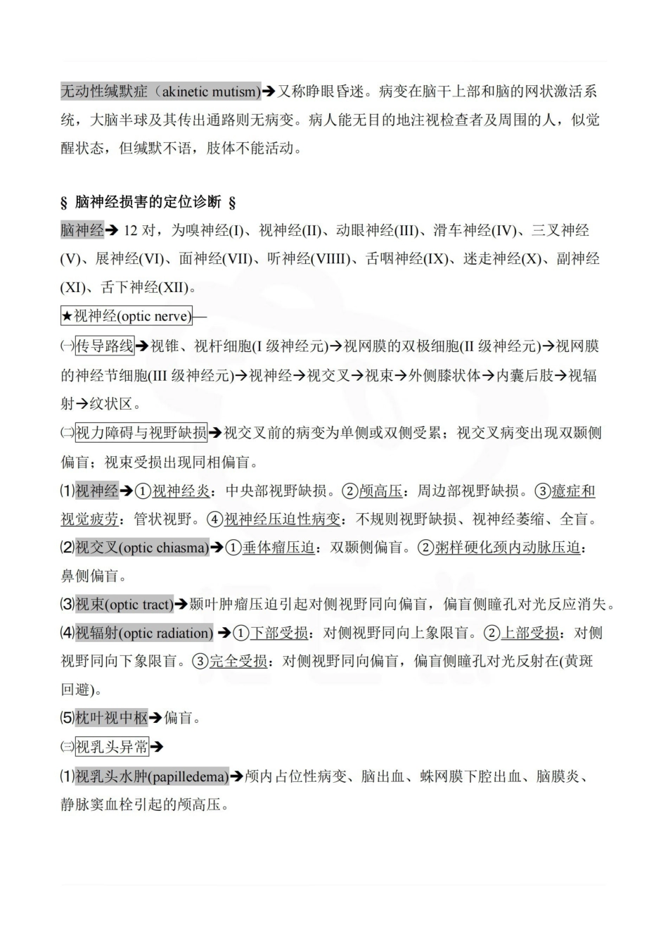 医学学科：神经病学—考点汇总.pdf_第3页