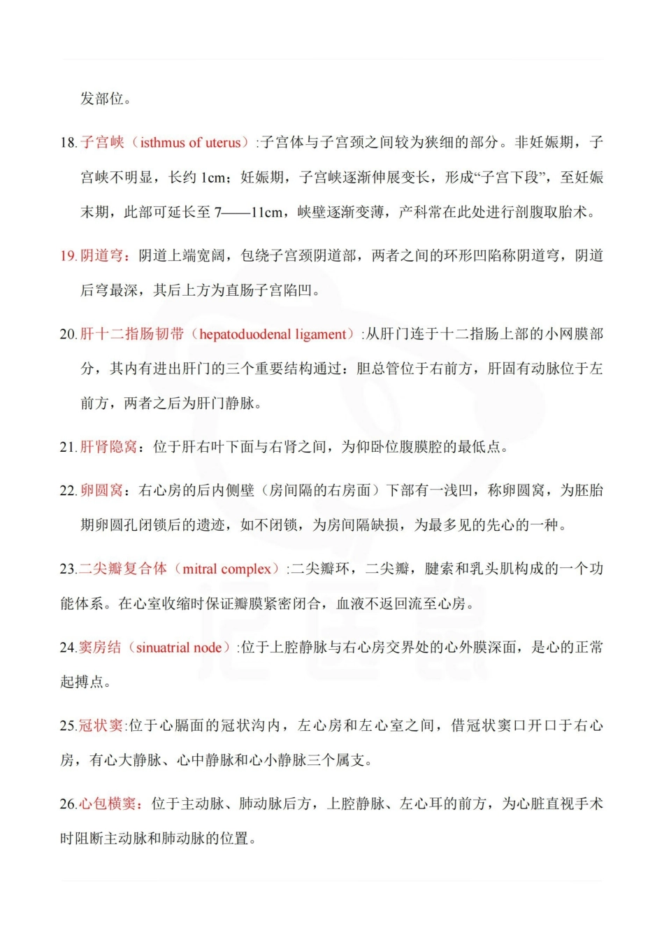 医学学科：系统解剖学--名词解释 A.pdf_第3页